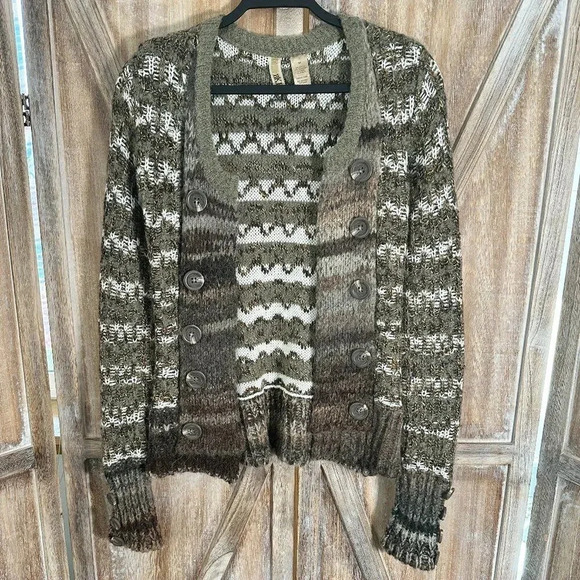 BKE Wool Blend Open Front Cardigan - Picture 1 of 4